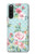 S3494 ヴィンテージローズポルカドット Vintage Rose Polka Dot Sony Xperia 10 V バックケース、フリップケース・カバー