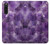 S3713 パープルクォーツアメジストグラフィックプリント Purple Quartz Amethyst Graphic Printed Sony Xperia 10 V バックケース、フリップケース・カバー