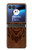 S2529 レオゾディアックタトゥーブラウングラフィック Leo Zodiac Tattoo Brown Graphic Print Motorola Razr 40 Ultra バックケース、フリップケース・カバー