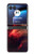 S3897 赤い星雲の宇宙 Red Nebula Space Motorola Razr 40 Ultra バックケース、フリップケース・カバー