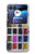 S3956 水彩パレットボックスグラフィック Watercolor Palette Box Graphic Motorola Razr 40 Ultra バックケース、フリップケース・カバー