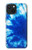 S1869 絞り染めブルー Tie Dye Blue iPhone 15 バックケース、フリップケース・カバー