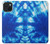 S1869 絞り染めブルー Tie Dye Blue iPhone 15 バックケース、フリップケース・カバー
