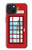 S2059 イングランドクラシック英国の電話ボックスミニマリスト England Classic British Telephone Box Minimalist iPhone 15 バックケース、フリップケース・カバー