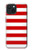 S2364 赤と白のストライプ Red and White Striped iPhone 15 バックケース、フリップケース・カバー