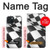 S2408 市松模様のスポーツ レース旗 Checkered Winner Flag iPhone 15 バックケース、フリップケース・カバー