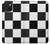 S2492 黒と白のチェッカーボード Black and White Check iPhone 15 バックケース、フリップケース・カバー