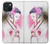 S2579 着物 Japanese Traditional Geisha Kimono iPhone 15 バックケース、フリップケース・カバー