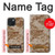 S2939 砂漠デジタル迷彩 Desert Digital Camo Camouflage iPhone 15 バックケース、フリップケース・カバー