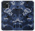 S2959 海軍迷彩 Navy Blue Camo Camouflage iPhone 15 バックケース、フリップケース・カバー