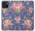 S3265 ヴィンテージ花柄 Vintage Flower Pattern iPhone 15 バックケース、フリップケース・カバー