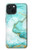 S3399 緑の大理石のグラフィックプリント Green Marble Graphic Print iPhone 15 バックケース、フリップケース・カバー