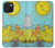S3435 タロットカード月 Tarot Card Moon iPhone 15 バックケース、フリップケース・カバー