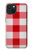S3535 レッドギンガム Red Gingham iPhone 15 バックケース、フリップケース・カバー