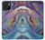 S3676 カラフルな抽象的な大理石の石 Colorful Abstract Marble Stone iPhone 15 バックケース、フリップケース・カバー