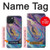 S3676 カラフルな抽象的な大理石の石 Colorful Abstract Marble Stone iPhone 15 バックケース、フリップケース・カバー