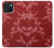 S3817 赤い花の桜のパターン Red Floral Cherry blossom Pattern iPhone 15 バックケース、フリップケース・カバー