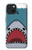 S3825 漫画のサメの海のダイビング Cartoon Shark Sea Diving iPhone 15 バックケース、フリップケース・カバー