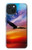 S3841 白頭ワシ カラフルな空 Bald Eagle Flying Colorful Sky iPhone 15 バックケース、フリップケース・カバー