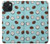 S3860 ココナッツドット柄 Coconut Dot Pattern iPhone 15 バックケース、フリップケース・カバー