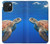 S3898 ウミガメ Sea Turtle iPhone 15 バックケース、フリップケース・カバー