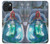 S3912 可愛いリトルマーメイド アクアスパ Cute Little Mermaid Aqua Spa iPhone 15 バックケース、フリップケース・カバー
