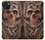 S1675 頭蓋骨の血のタトゥー Skull Blood Tattoo iPhone 15 Plus バックケース、フリップケース・カバー