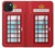 S2059 イングランドクラシック英国の電話ボックスミニマリスト England Classic British Telephone Box Minimalist iPhone 15 Plus バックケース、フリップケース・カバー
