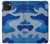 S2958 陸軍青迷彩 Army Blue Camo Camouflage iPhone 15 Plus バックケース、フリップケース・カバー