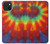 S2985 絞り染めカラー Colorful Tie Dye Texture iPhone 15 Plus バックケース、フリップケース・カバー