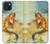 S3184 リトルマーメイドの絵画 Little Mermaid Painting iPhone 15 Plus バックケース、フリップケース・カバー