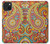 S3402 ペイズリー花柄 Floral Paisley Pattern Seamless iPhone 15 Plus バックケース、フリップケース・カバー