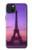 S3447 エッフェルパリの夕日 Eiffel Paris Sunset iPhone 15 Plus バックケース、フリップケース・カバー