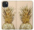 S3490 ゴールドパイナップル Gold Pineapple iPhone 15 Plus バックケース、フリップケース・カバー