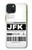 S3664 航空会社の旅行手荷物ラベル Airline Travel Luggage Label iPhone 15 Plus バックケース、フリップケース・カバー