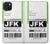 S3664 航空会社の旅行手荷物ラベル Airline Travel Luggage Label iPhone 15 Plus バックケース、フリップケース・カバー