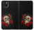 S3753 ダークゴシックゴススカルローズ Dark Gothic Goth Skull Roses iPhone 15 Plus バックケース、フリップケース・カバー