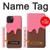 S3754 ストロベリーアイスクリームコーン Strawberry Ice Cream Cone iPhone 15 Plus バックケース、フリップケース・カバー