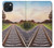 S3866 鉄道直線線路 Railway Straight Train Track iPhone 15 Plus バックケース、フリップケース・カバー