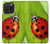 S0892 天道虫 Ladybug iPhone 15 Pro バックケース、フリップケース・カバー