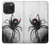 S2386 クロゴケグモ Black Widow Spider iPhone 15 Pro バックケース、フリップケース・カバー