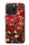 S2414 赤開花アーモンドの木 フィンセント・ファン・ゴッホ Red Blossoming Almond Tree Van Gogh iPhone 15 Pro バックケース、フリップケース・カバー