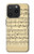 S2504 ヴィンテージ音楽シート Vintage Music Sheet iPhone 15 Pro バックケース、フリップケース・カバー