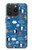 S2572 マリンペンギン柄 Marine Penguin Pattern iPhone 15 Pro バックケース、フリップケース・カバー