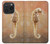 S2674 タツノオトシゴスケルトン化石 Seahorse Skeleton Fossil iPhone 15 Pro バックケース、フリップケース・カバー