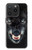 S2823 ブラックウルフ Black Wolf Blue Eyes Face iPhone 15 Pro バックケース、フリップケース・カバー