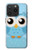 S3029 かわいい青いフクロウ Cute Blue Owl iPhone 15 Pro バックケース、フリップケース・カバー