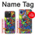 S3255 カラフルパターン Colorful Art Pattern iPhone 15 Pro バックケース、フリップケース・カバー