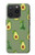 S3285 アボカドパターン Avocado Fruit Pattern iPhone 15 Pro バックケース、フリップケース・カバー