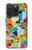 S3391 モザイクアートグラフィック Abstract Art Mosaic Tiles Graphic iPhone 15 Pro バックケース、フリップケース・カバー
